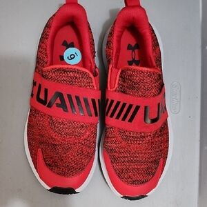 Under Armour Kids Red Sneakers